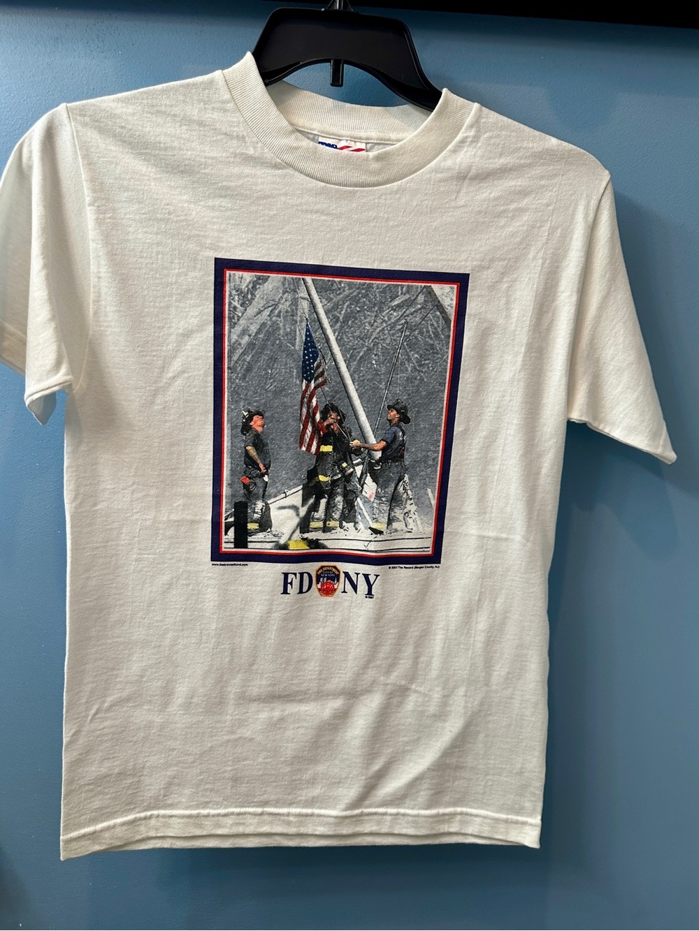 Vintage FDNY Murina White T-Shirt Sz Small 9/11 FDNY Firefighters T-Shirt Unisex